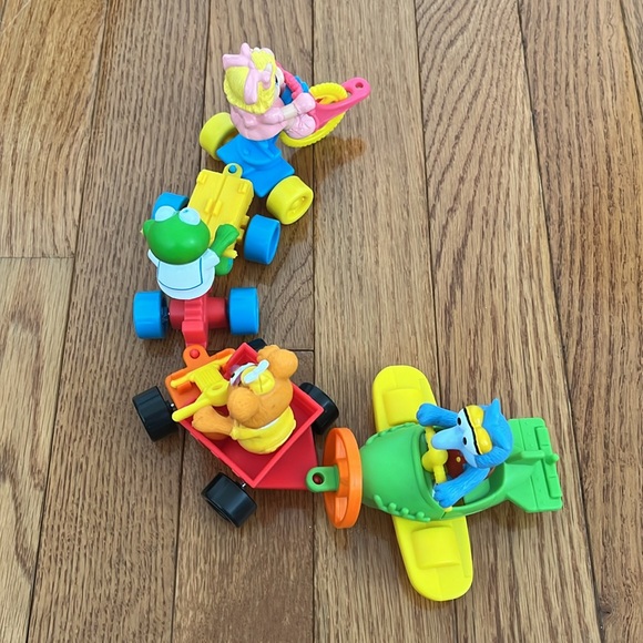 Vintage 1990 McDonald’s Happy Meal Muppet Babies Action Figures with Vehicles - Picture 9 of 15